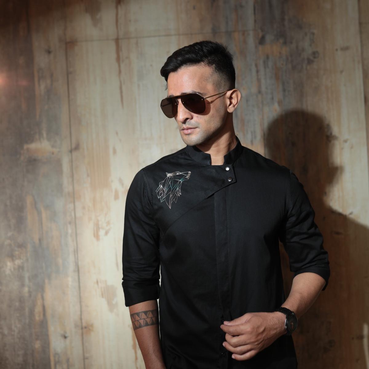 Slim fit party wear shirt