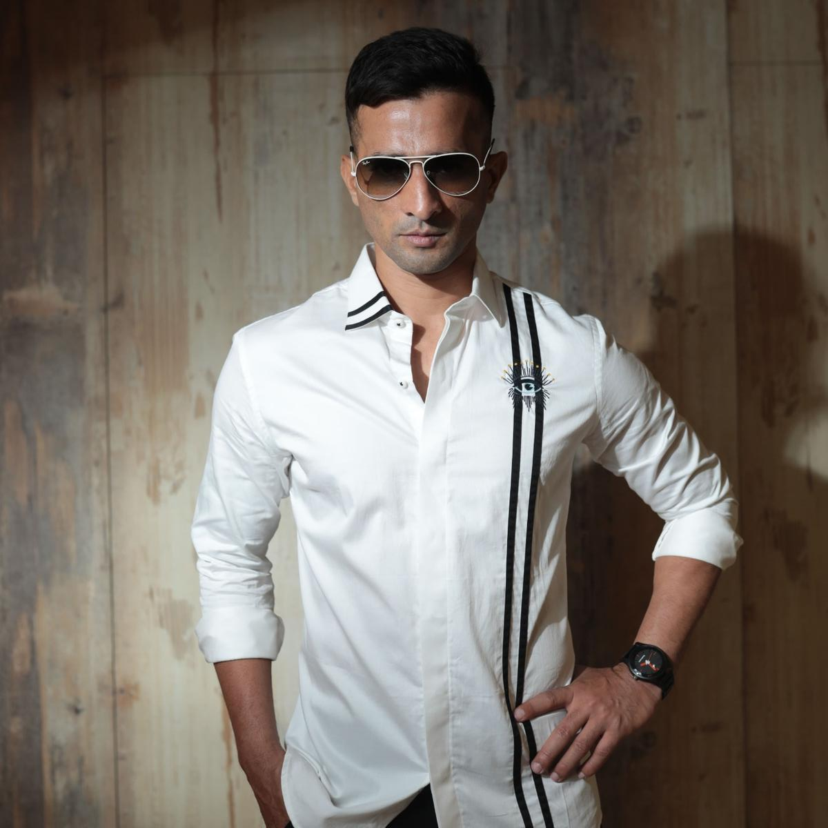 Slim fit party wear shirt