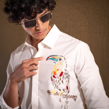 Slim fit party wear shirt