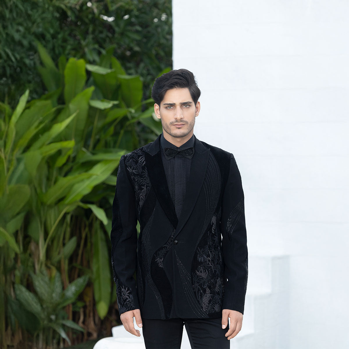 Tuxedo with Hand Embroidery