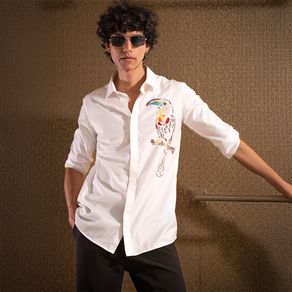 Slim fit party wear shirt