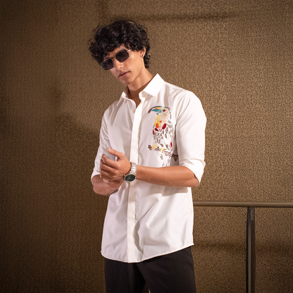 Slim fit party wear shirt