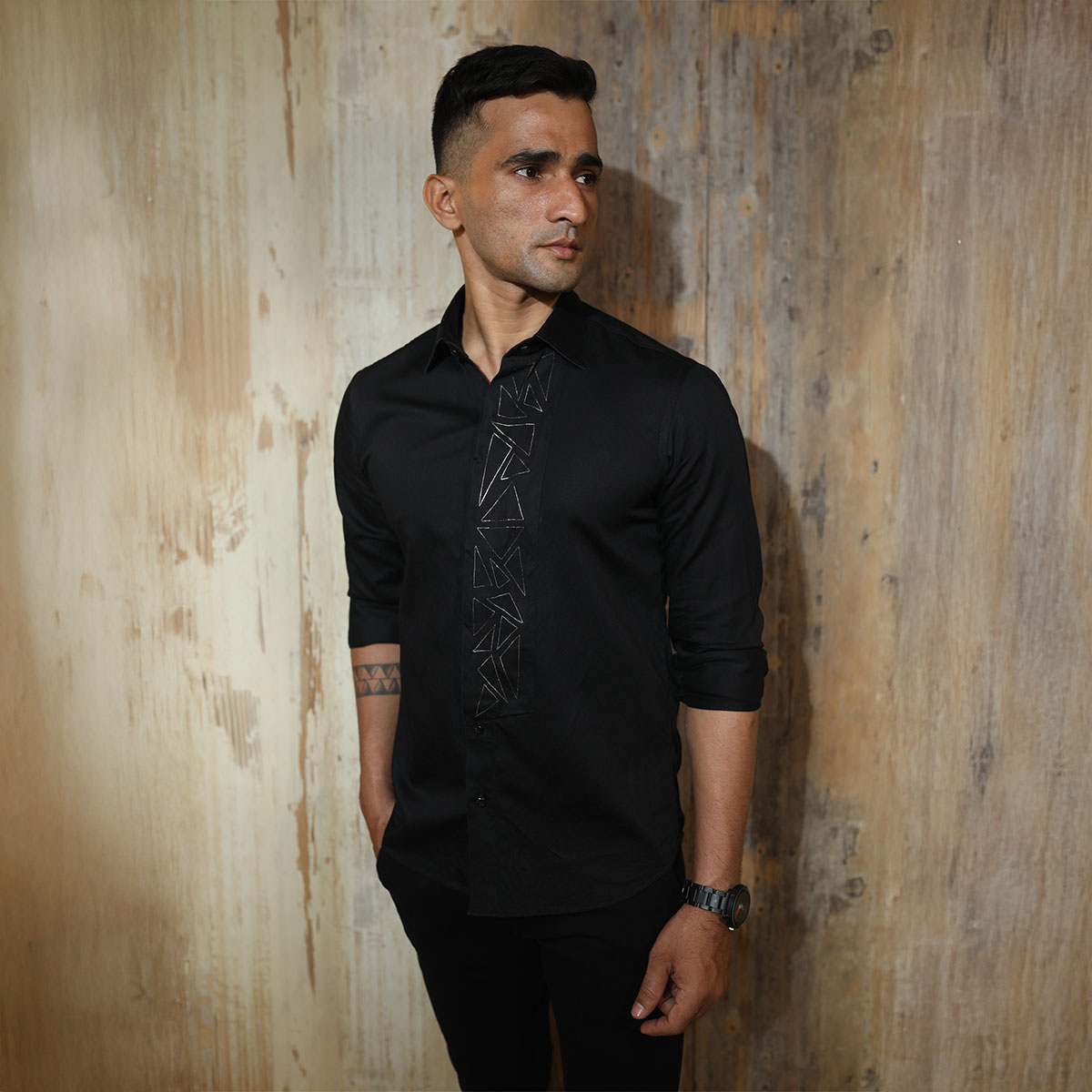 Slim fit party wear shirt