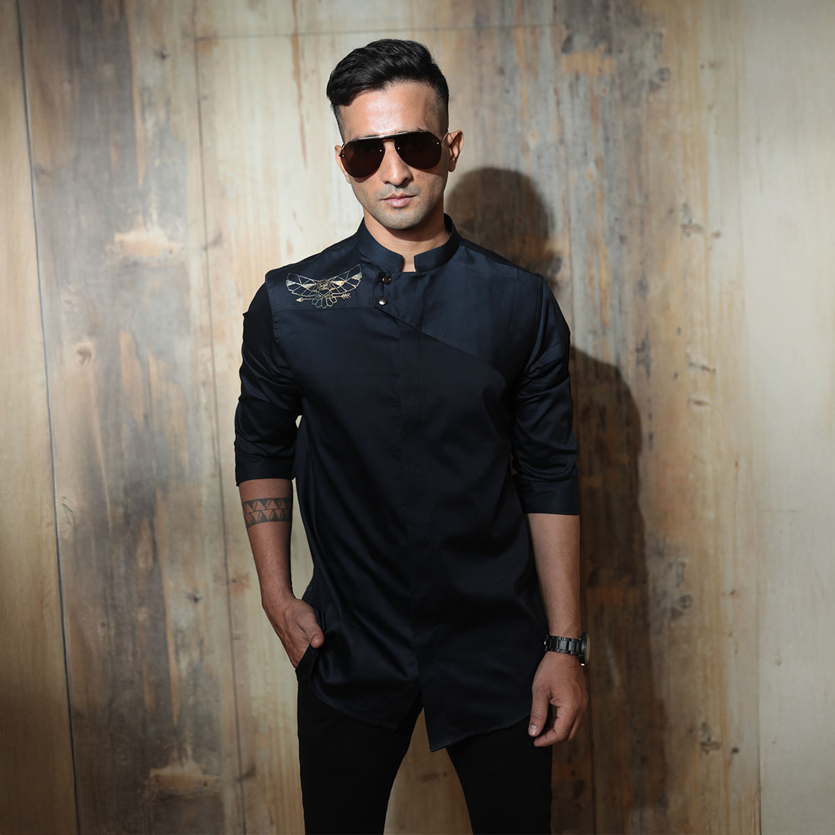 Slim fit party wear shirt
