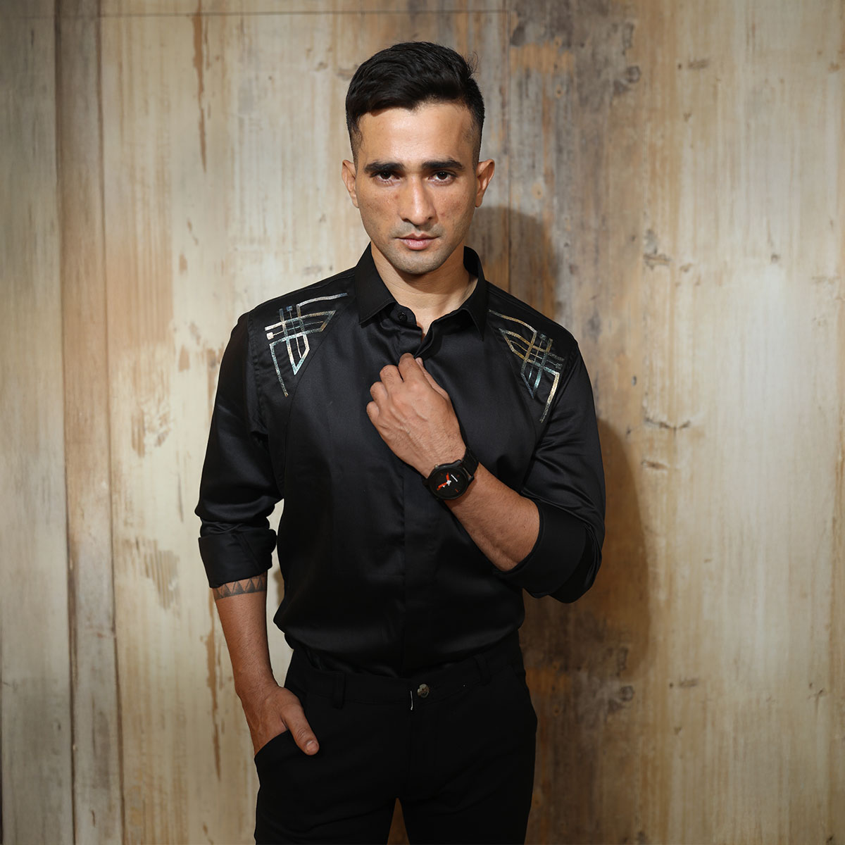 Slim fit party wear shirt