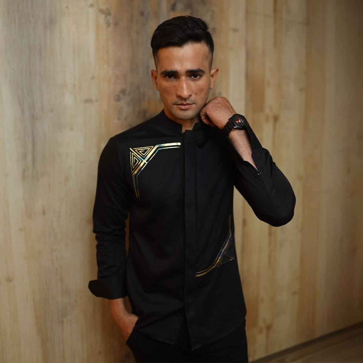 Slim fit party wear shirt