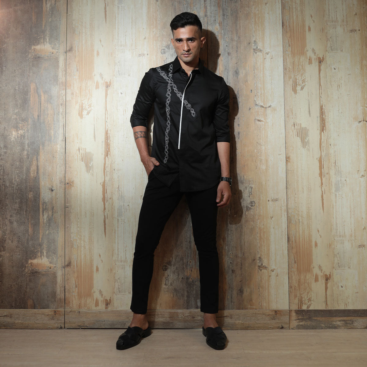 Slim fit party wear shirt