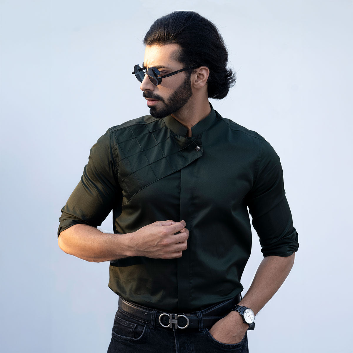 Slim fit party wear shirt