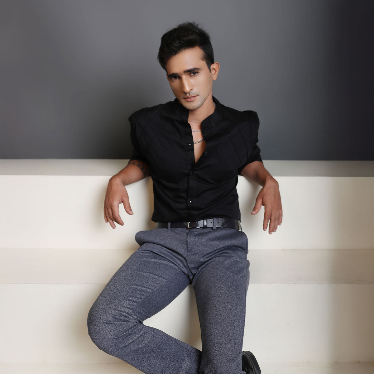 Slim fit party wear shirt