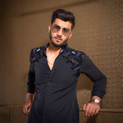 Slim fit party wear shirt