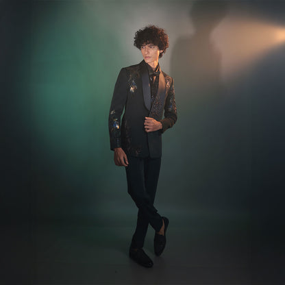 Tuxedo with Hand Embroidery