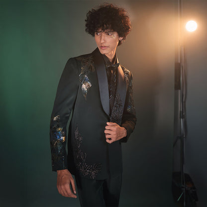 Tuxedo with Hand Embroidery