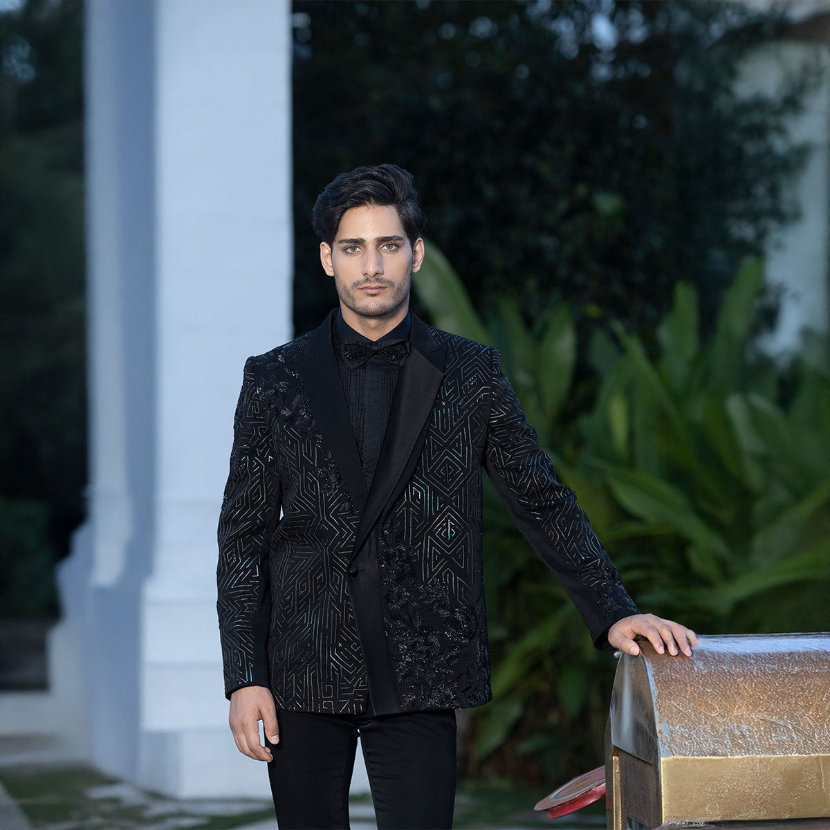 Tuxedo with Hand Embroidery