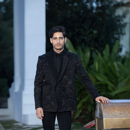 Tuxedo with Hand Embroidery