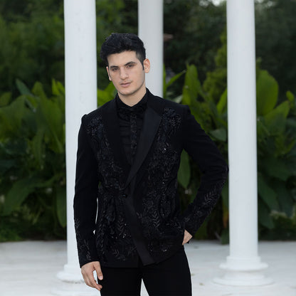 Tuxedo with Hand Embroidery