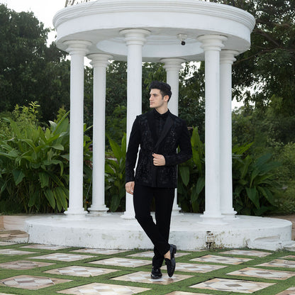 Tuxedo with Hand Embroidery