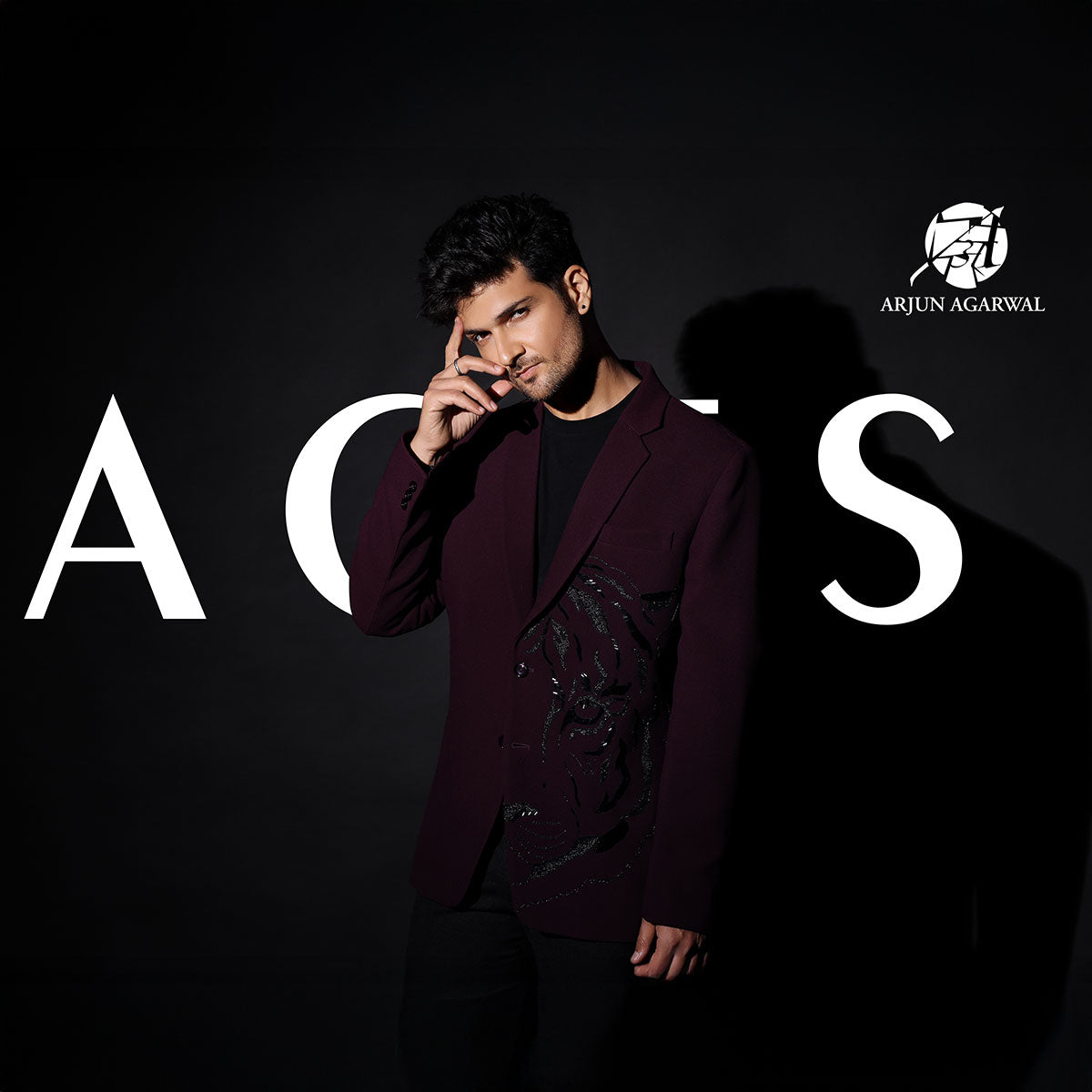 Tuxedo with Hand Embroidery