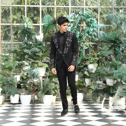 Tuxedo with Hand Embroidery