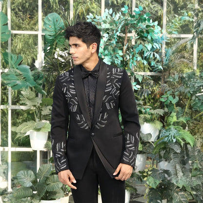 Tuxedo with Hand Embroidery