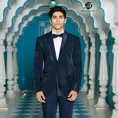 Tuxedo with Hand Embroidery