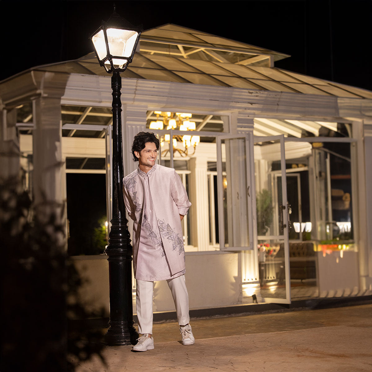 Vibrant jacket with kurta sets