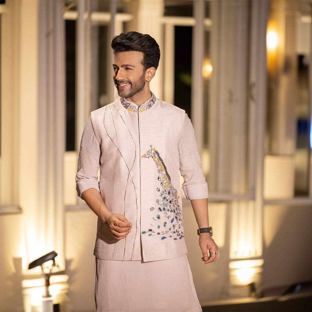 Vibrant jacket with kurta sets