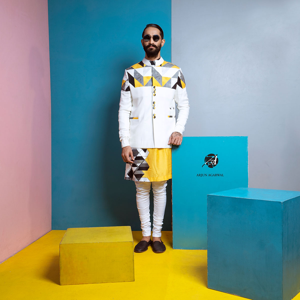 Vibrant jacket with kurta sets