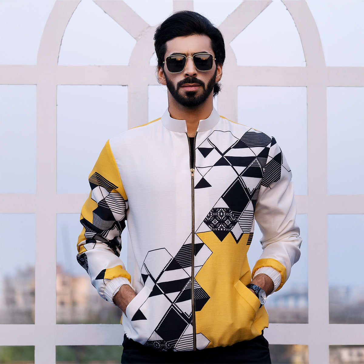 Vibrant jacket with kurta sets