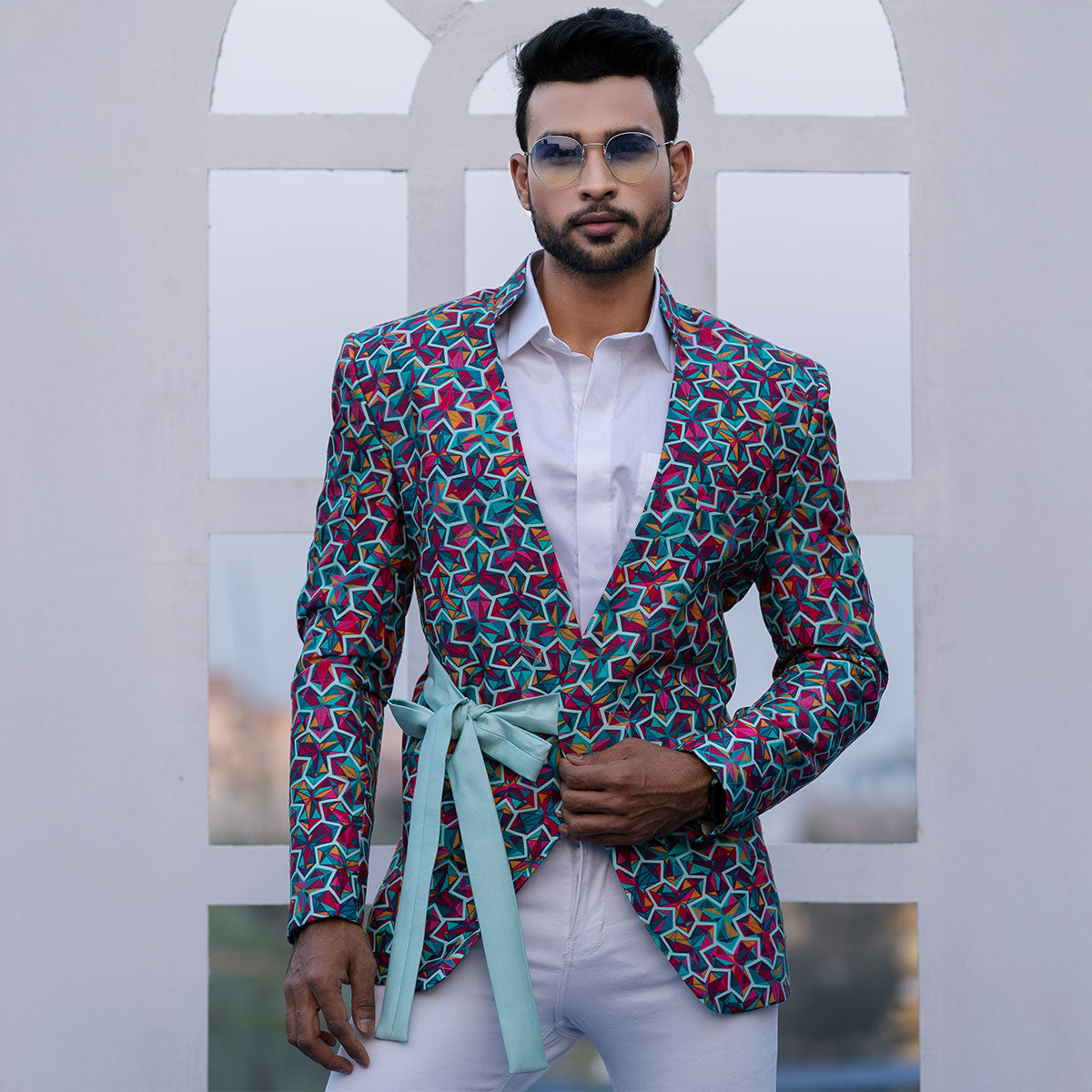 Vibrant jacket with kurta sets