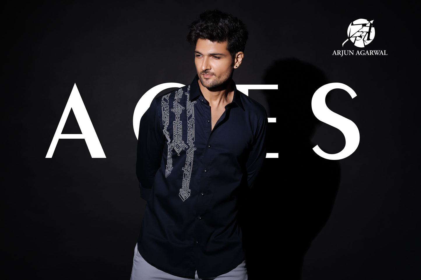 Slim fit party wear shirt