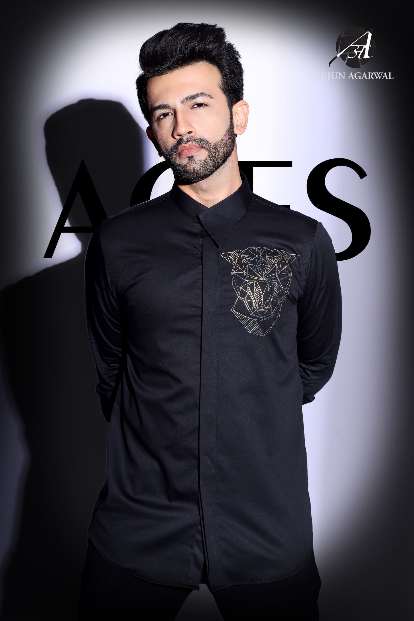 Slim fit party wear shirt