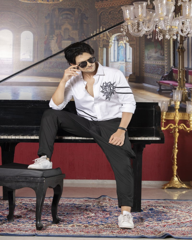 Slim fit party wear shirt