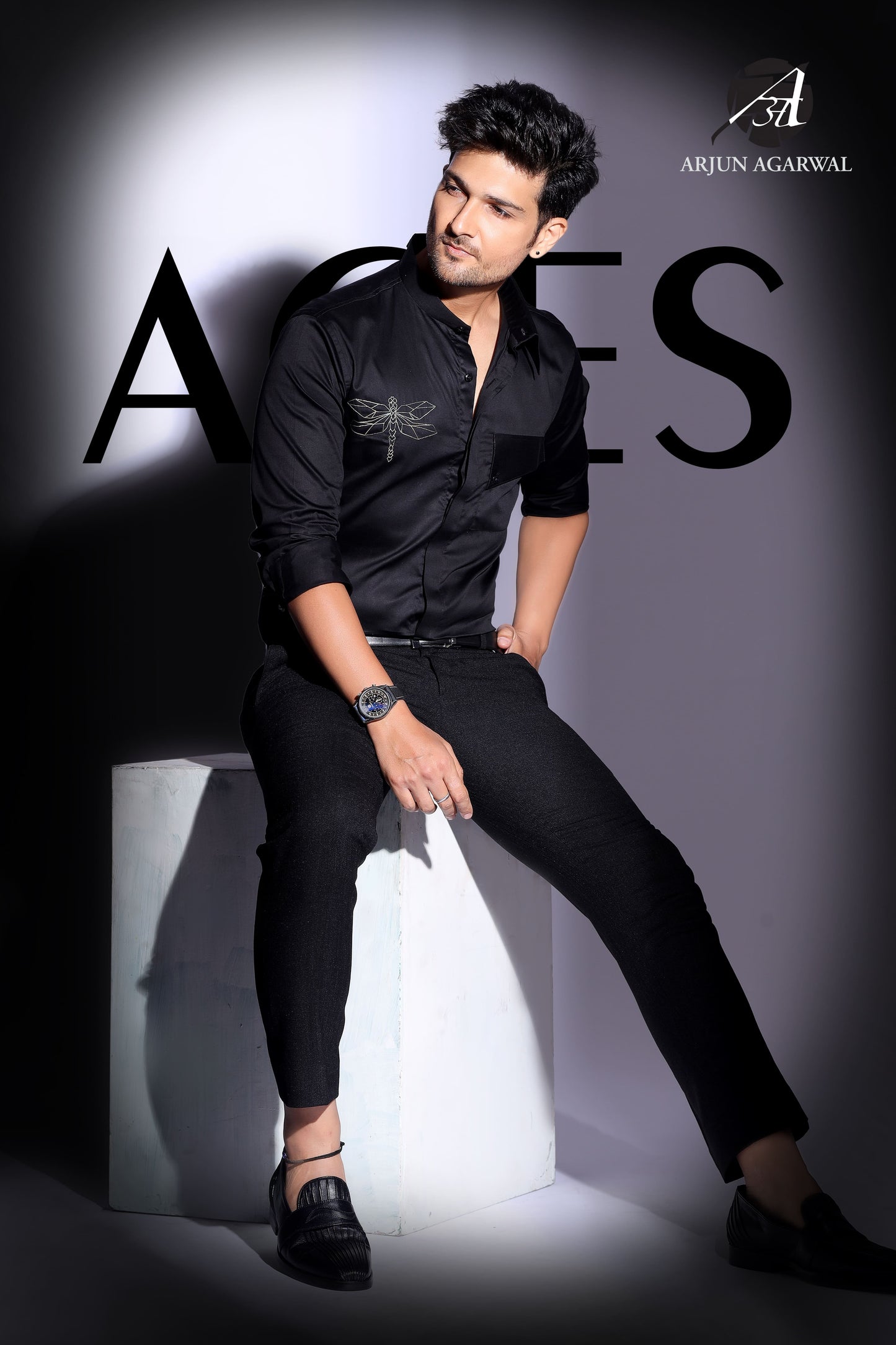 Slim fit party wear shirt