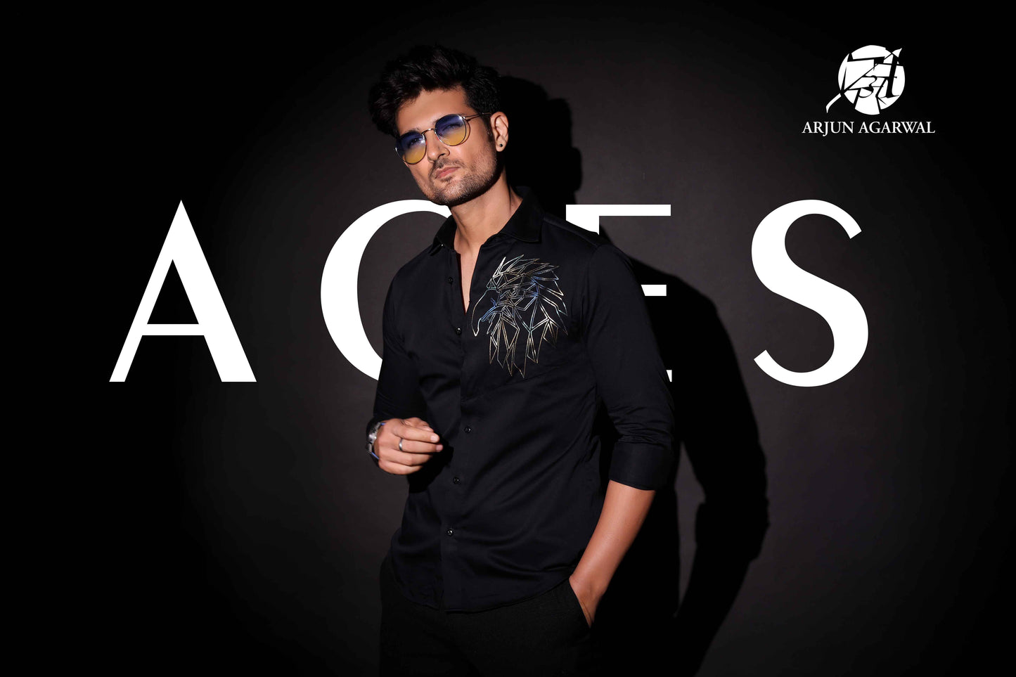 Slim fit party wear shirt