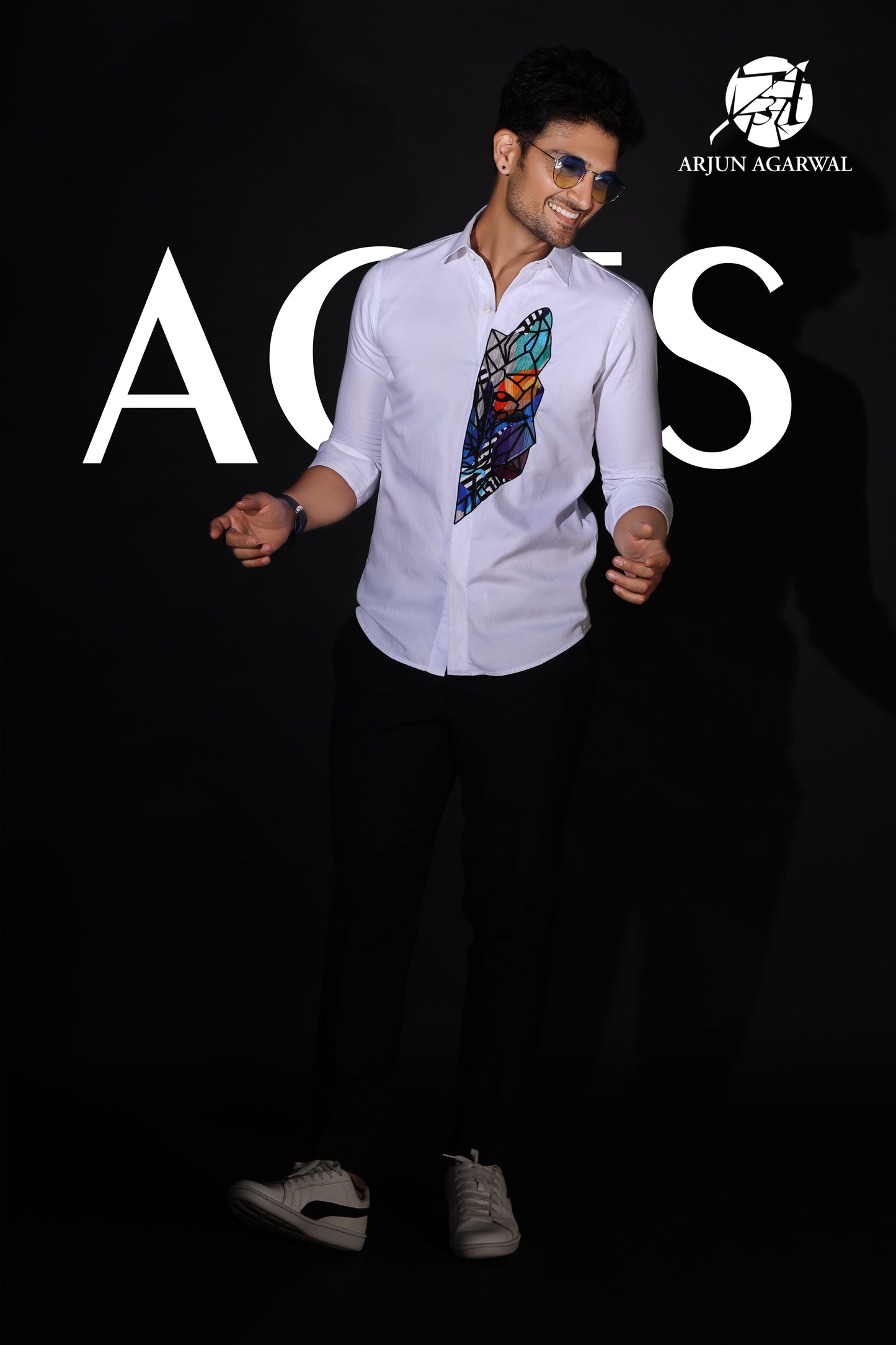 Slim fit party wear shirt