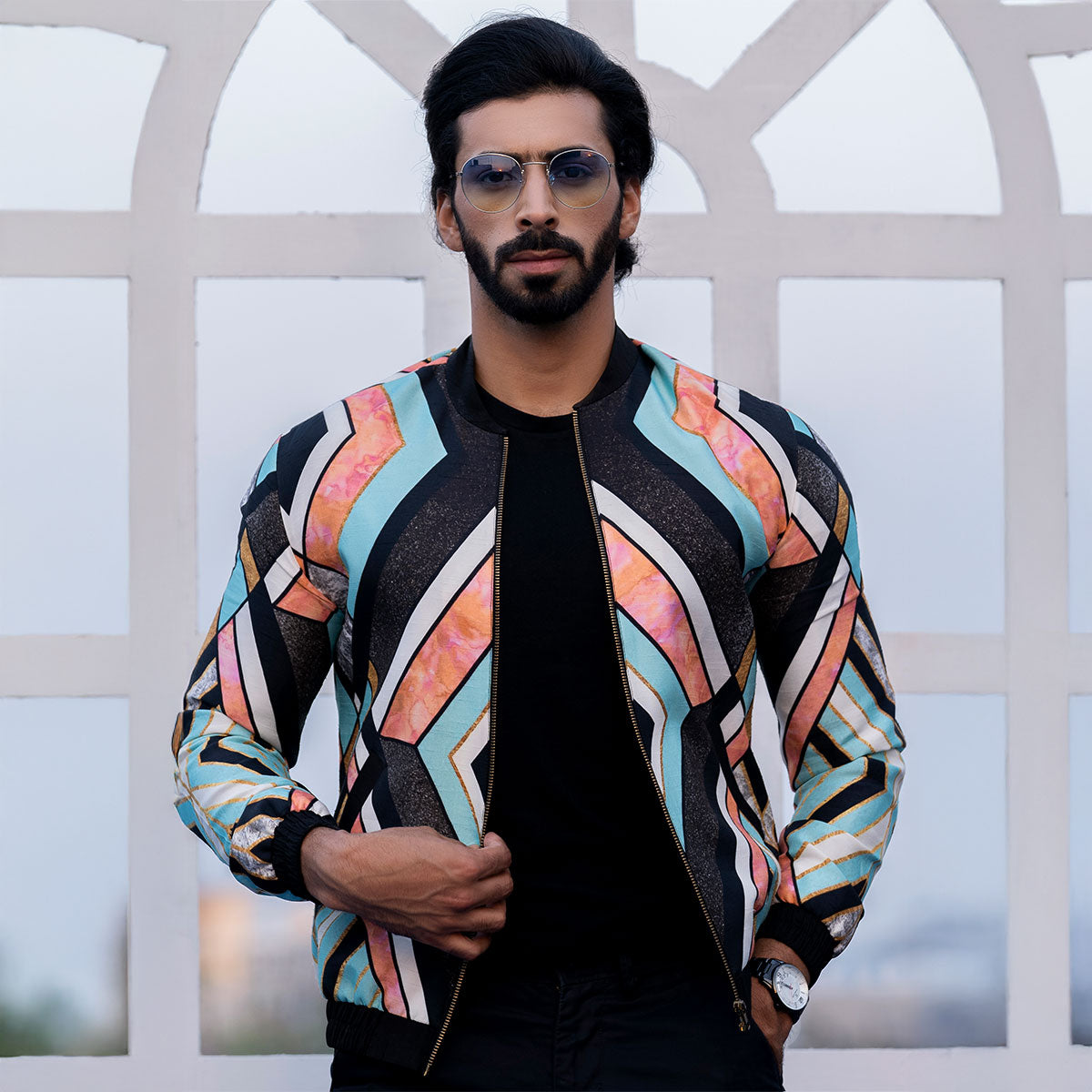 Vibrant jacket with kurta sets